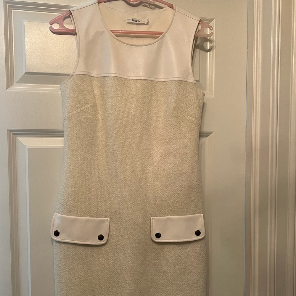 Bailey 44 Vegan Leather accent dress Small